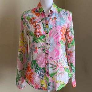 Lilly Pulitzer Long Sleeve Floral Top